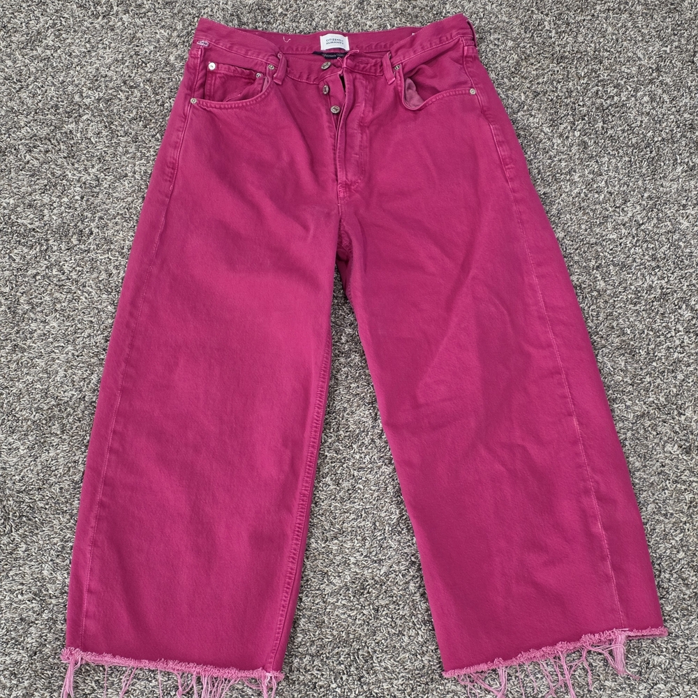 Citizens Of Humanity Wide Leg Cropped Jeans